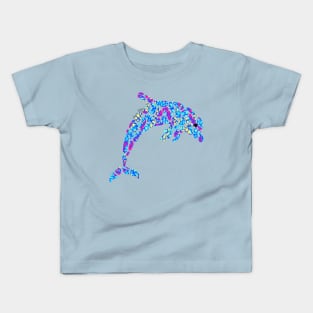 Love life dolphin abstract design Kids T-Shirt